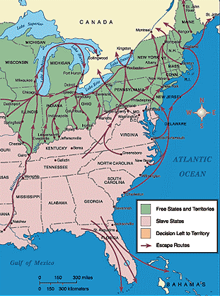 Underground Railroad Routes