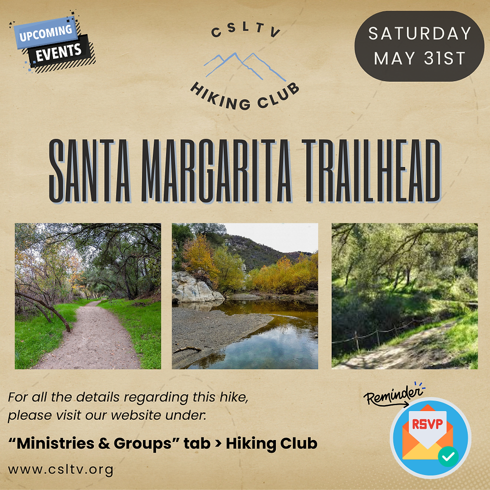 Hiking Club: Santa Margarita Trailhead