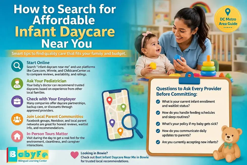 How to Search for Affordable Infant Daycare Near You