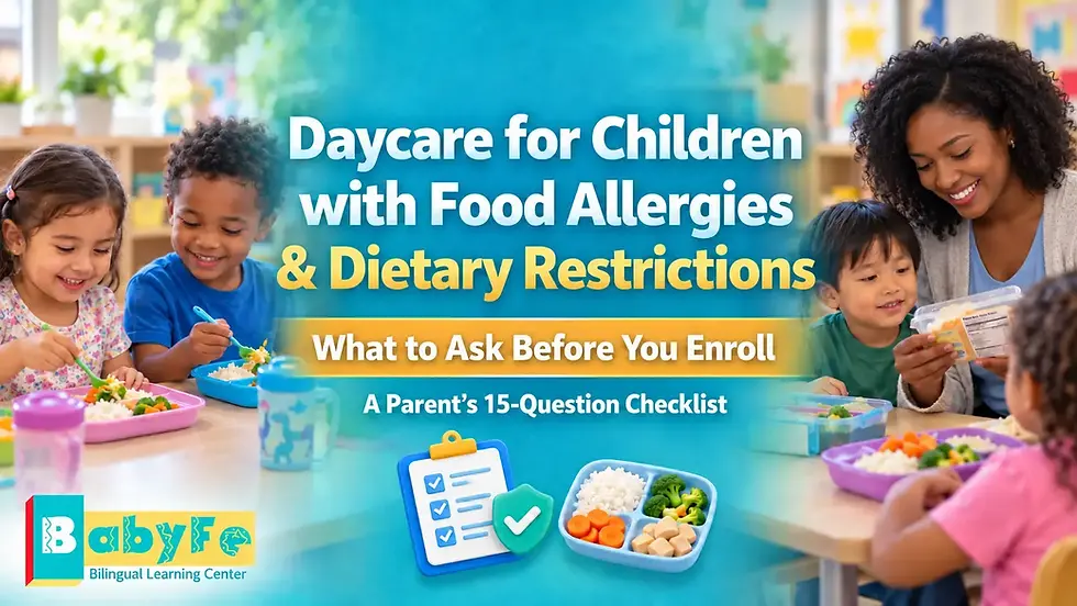 Daycare for Children with Food Allergies & Dietary Restrictions: What to Ask