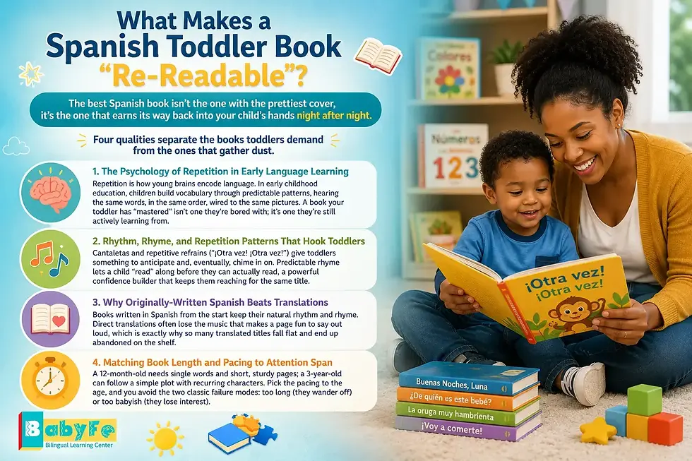 What Makes a Spanish Toddler Book “Re-Readable”