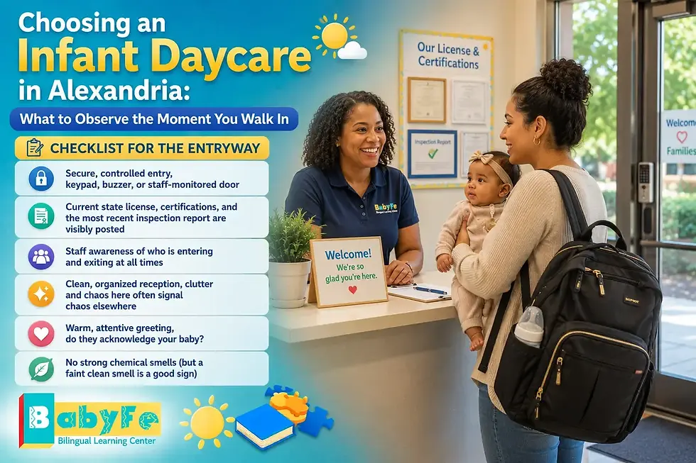 How to Choose an Infant Daycare in Alexandria, VA
