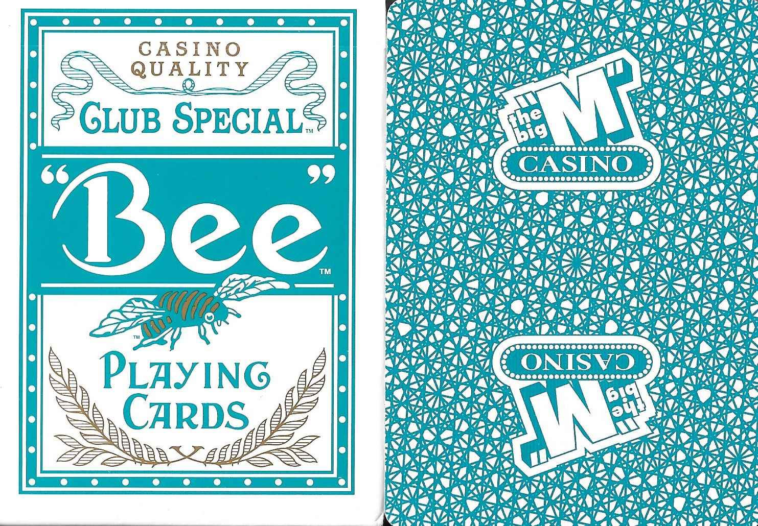 Bee The Big M Casino Teal BACK #08