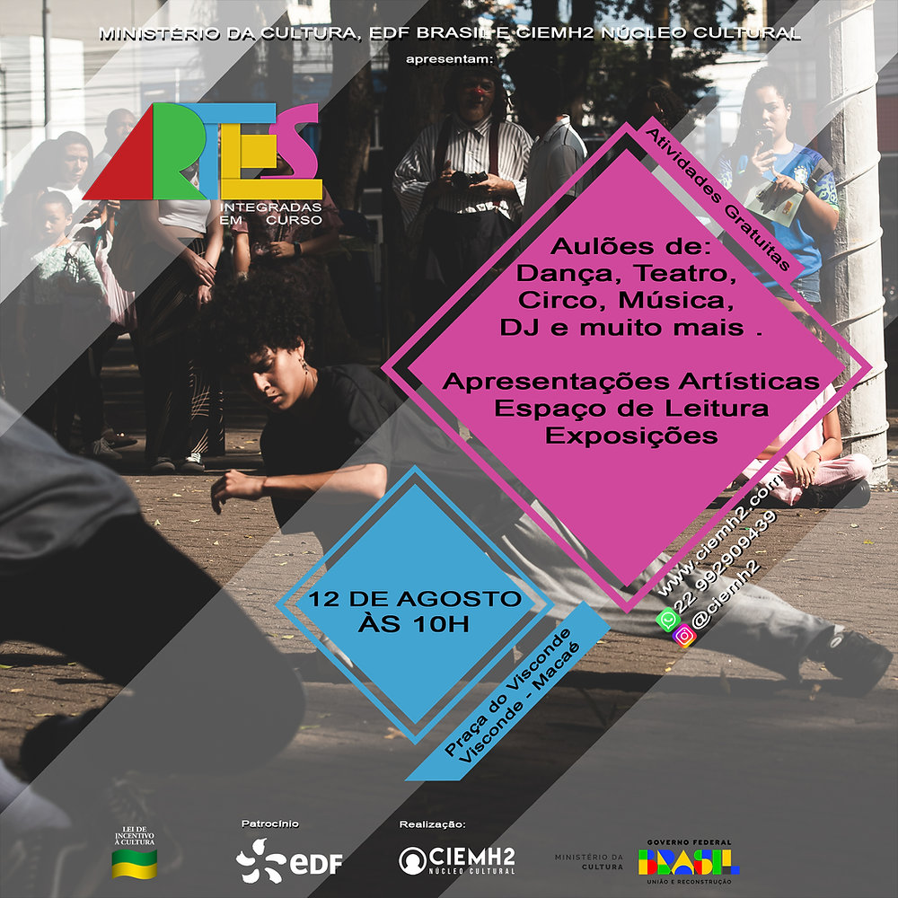 ARTES INTEGRADAS EM CURSO NA PRAÇA DO VISCONDE
