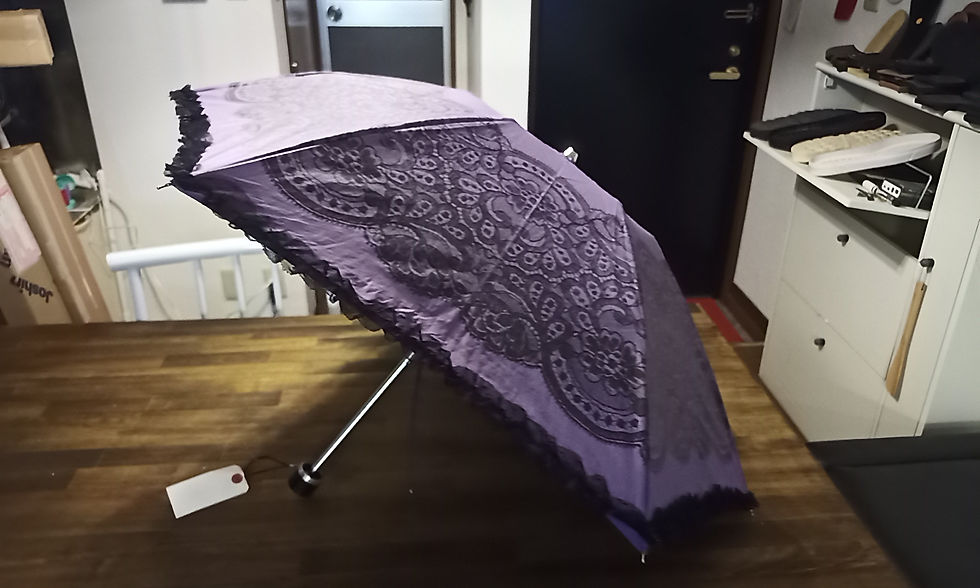 折りたたみ傘ロクロ交換