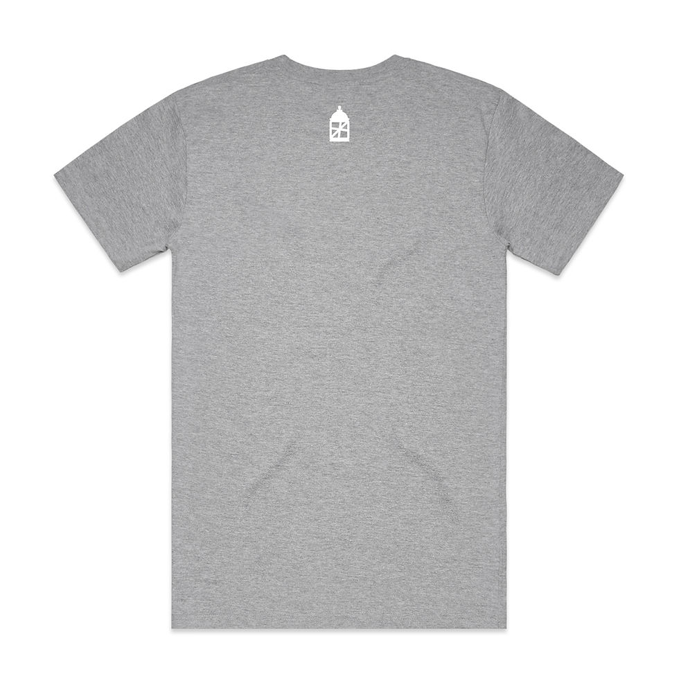 Thumbnail: grey graffiti t-shirt rear view