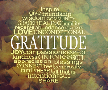 Gratitude Word cloud
