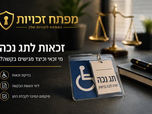 זכאות לתג נכה – מי זכאי וכיצד מגישים בקשה?
