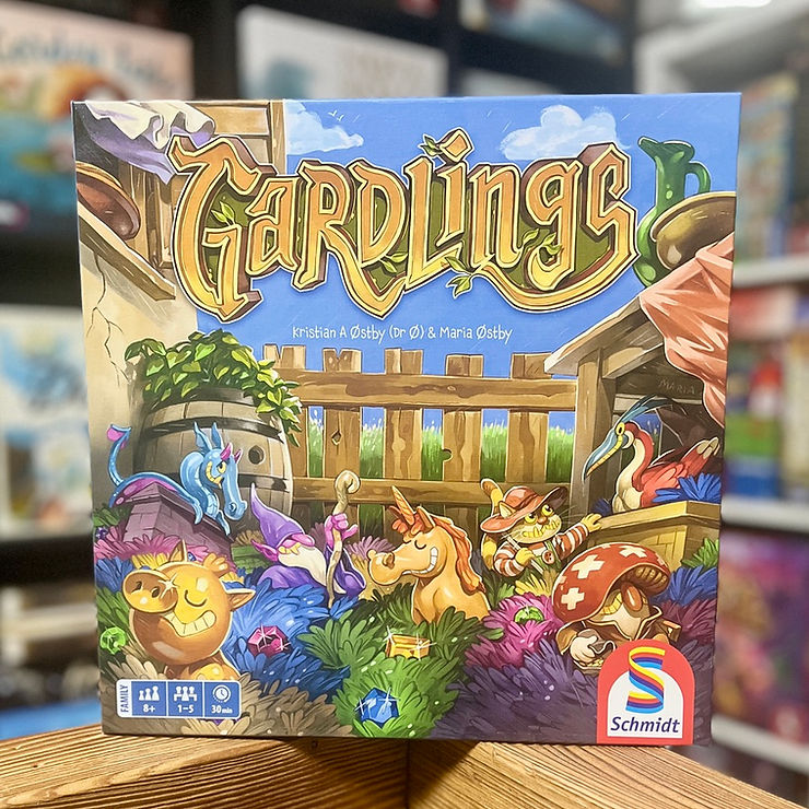 Eye-level view of a colorful board game setup with various pieces