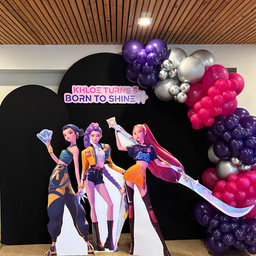Kpop Demon Hunter Balloon Backdrop