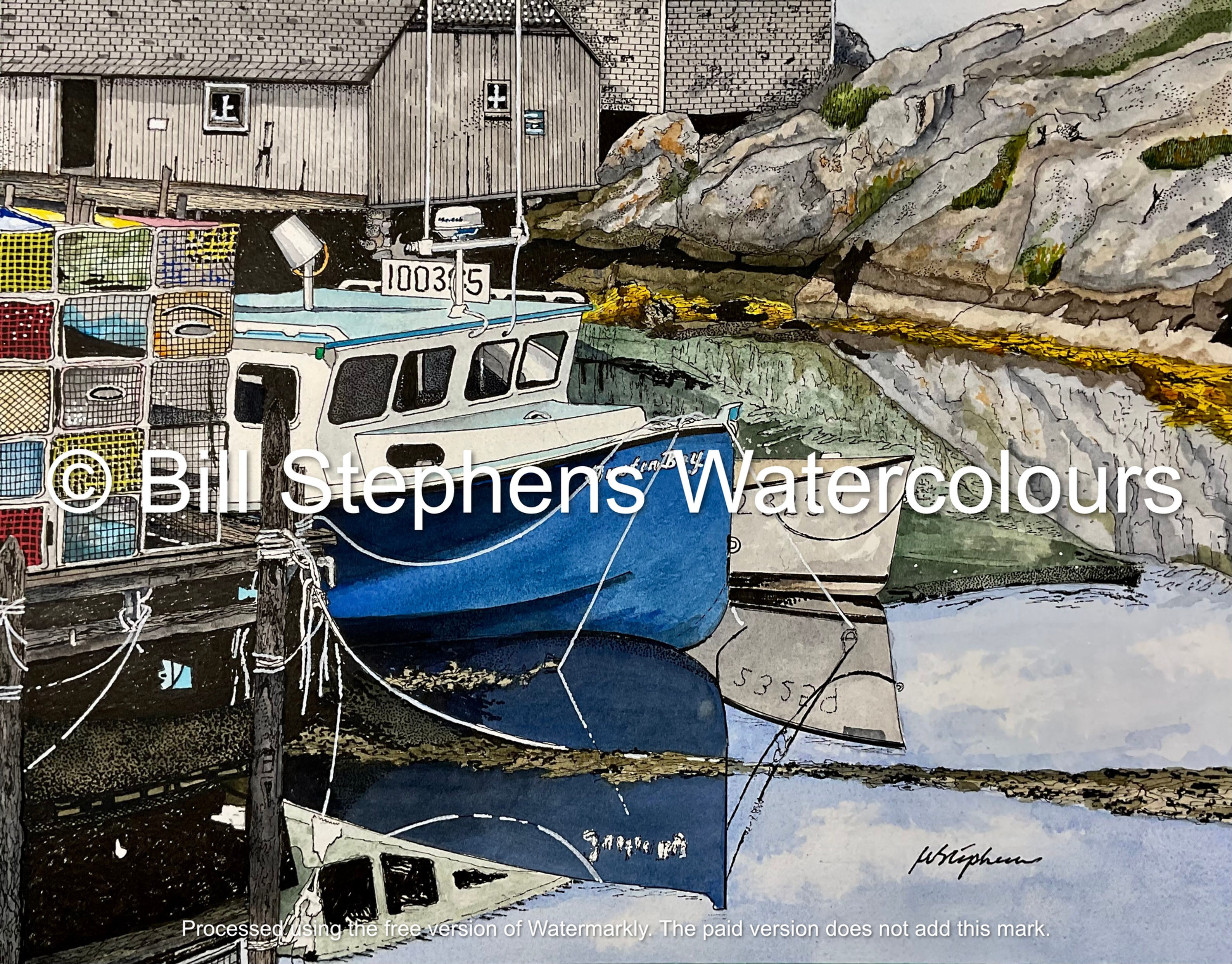 Justin Boy at rest in Peggy's Cove