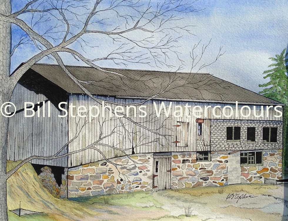 Original Watercolour Painting - Fullarton Barn