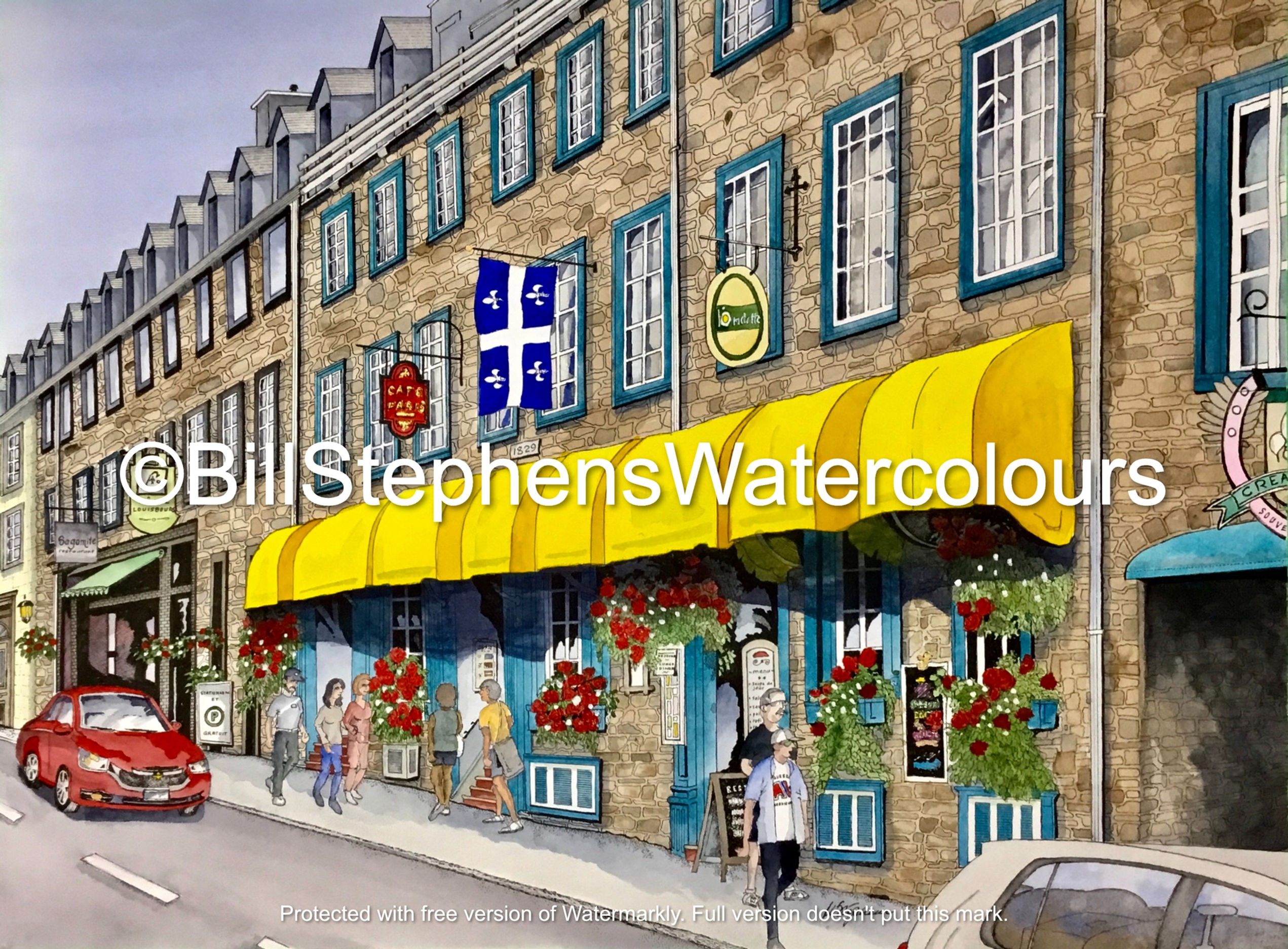 Québec City Street Scene