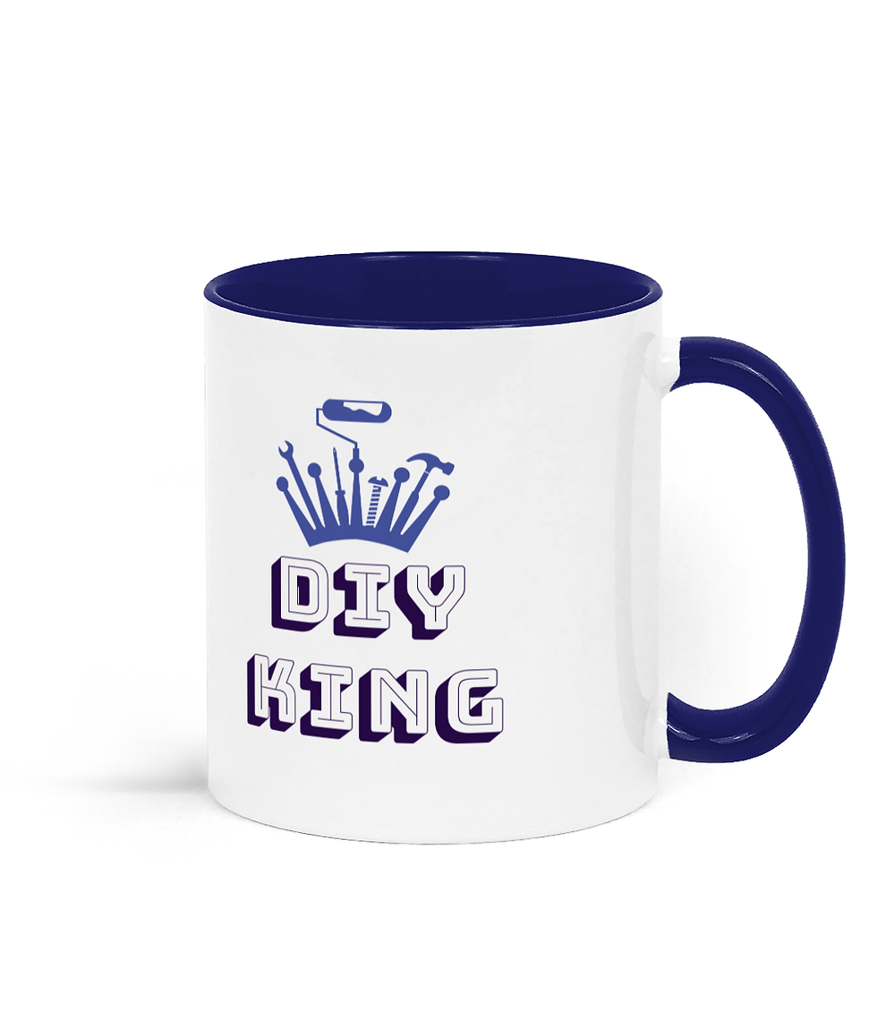 Thumbnail:  DIY king Blue Two toned Logo Mug