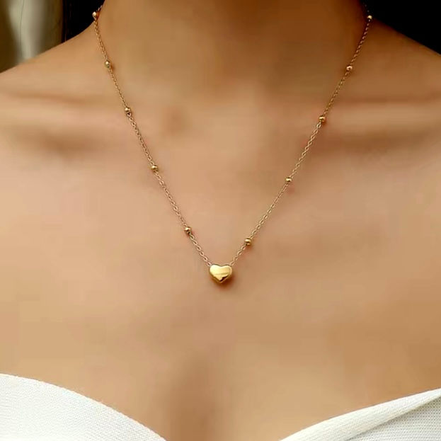 Trixie Dinky Gold Heart Necklace