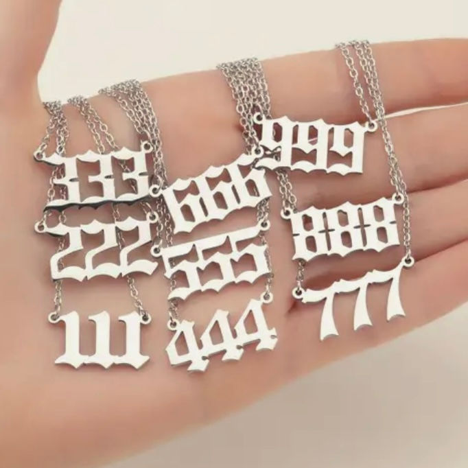 Thumbnail: Angel Number 222 Stainless Steel Necklace