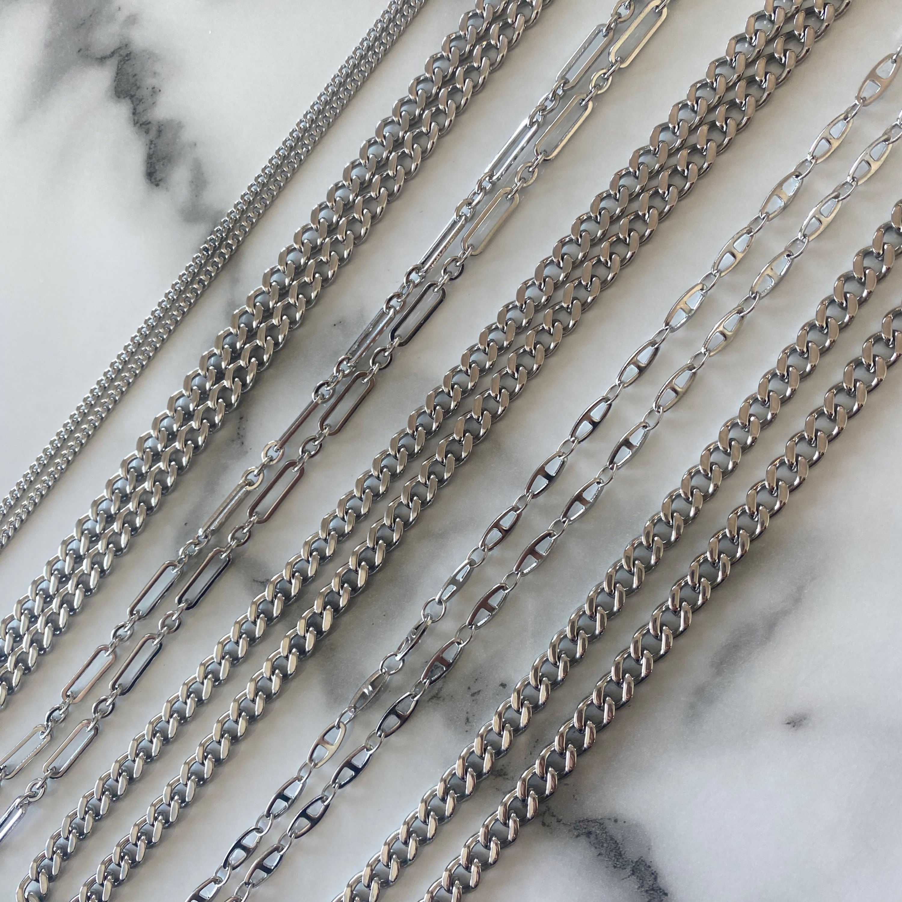 Eleanor Paper Clip Stainless Steel 24 inch Chain