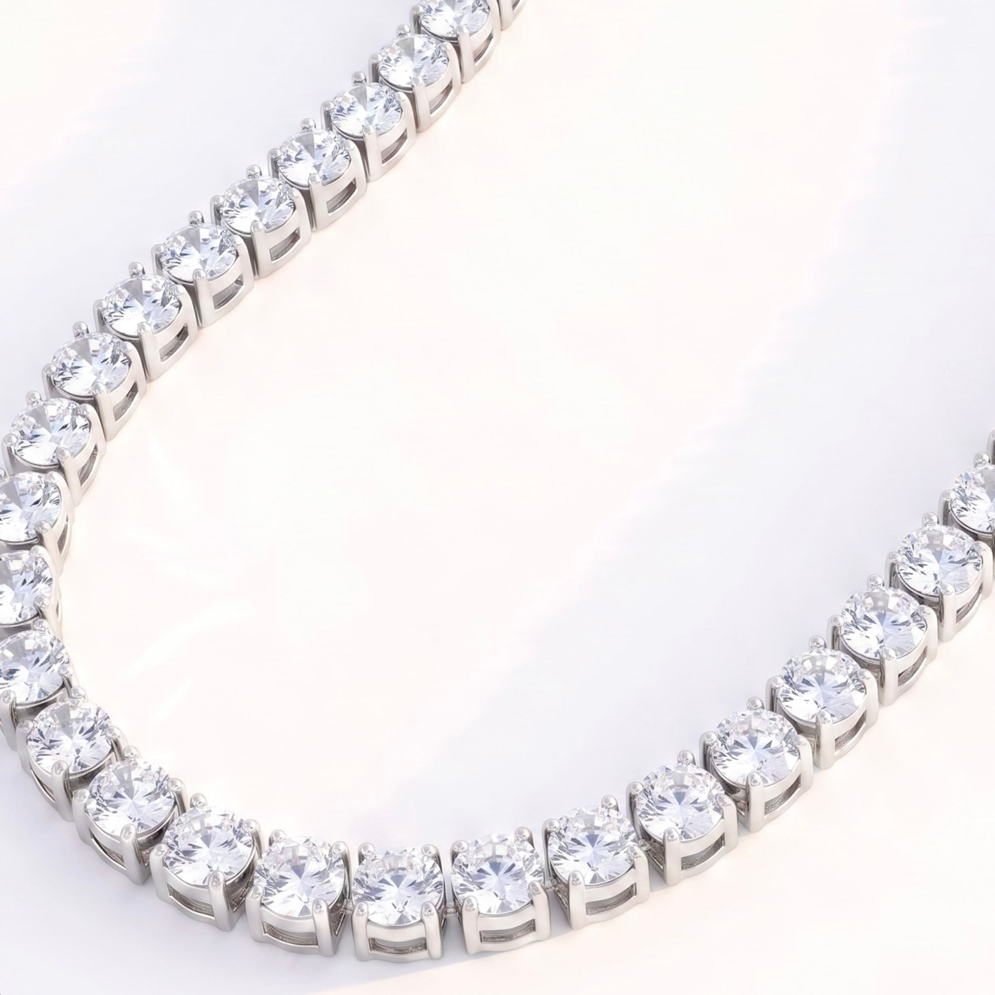 Vanilla Ice Cream Diamanté Necklace