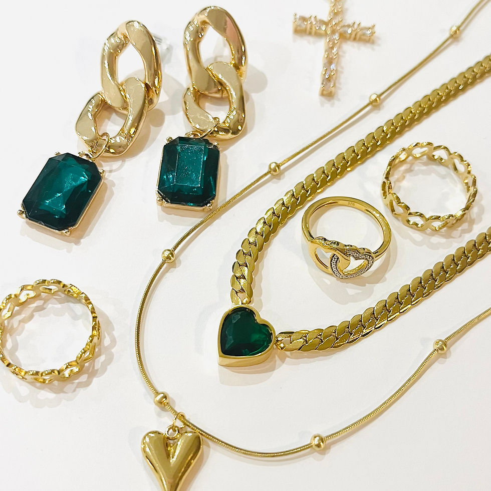 Thumbnail: Daytona Love Heart Gold Necklace
