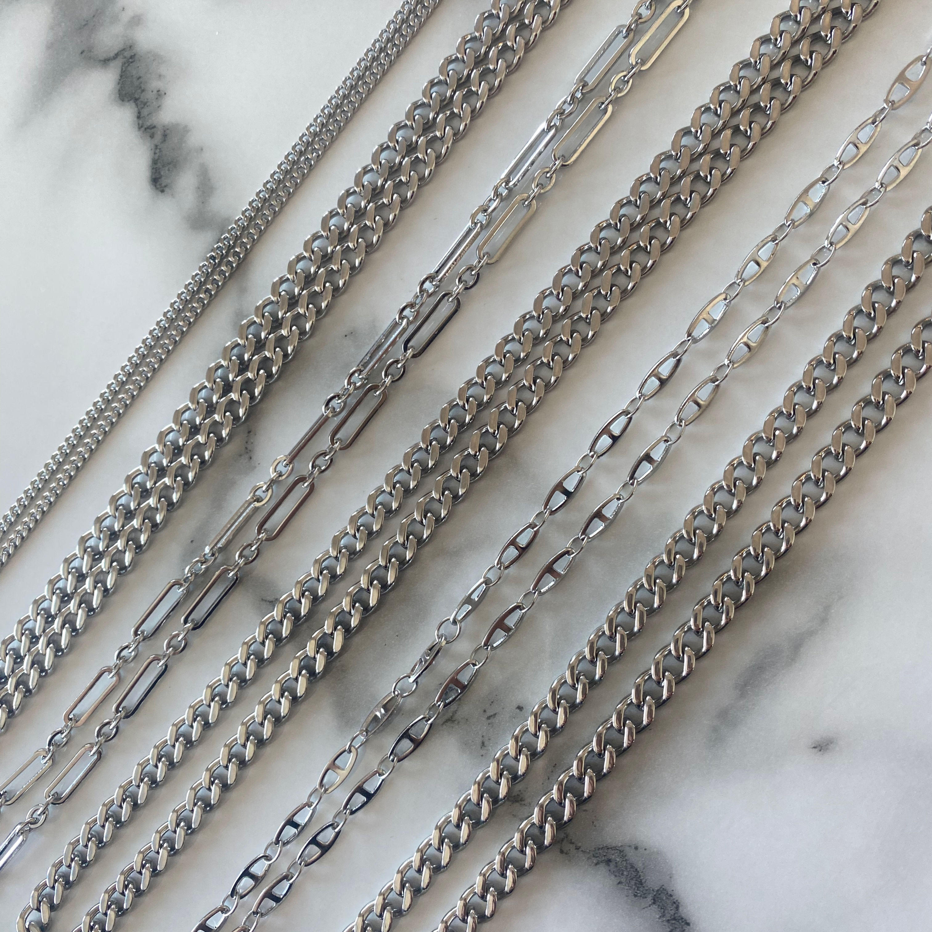 Tanya Stainless Steel Curb 24inch Chain
