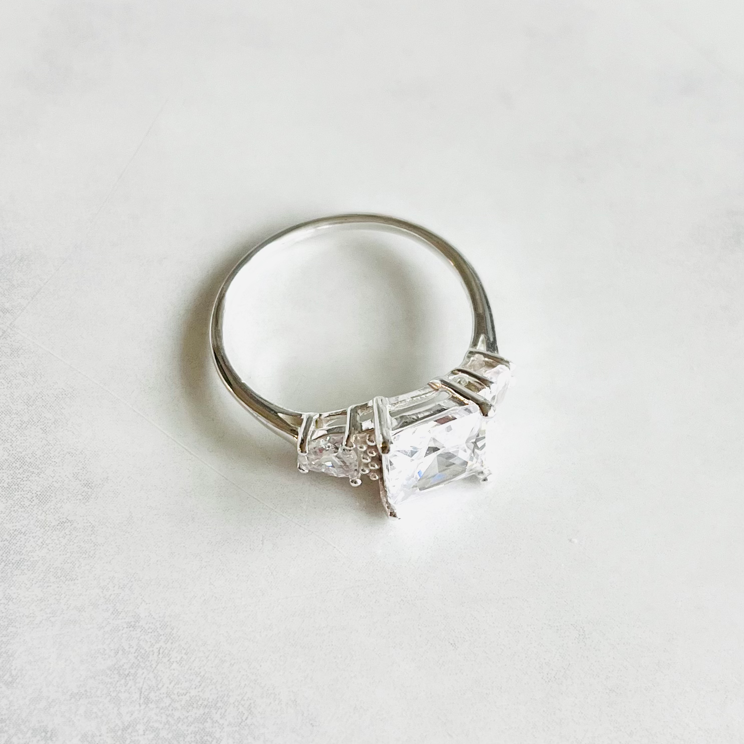 Vegas Trilogy Sterling Silver Ring 