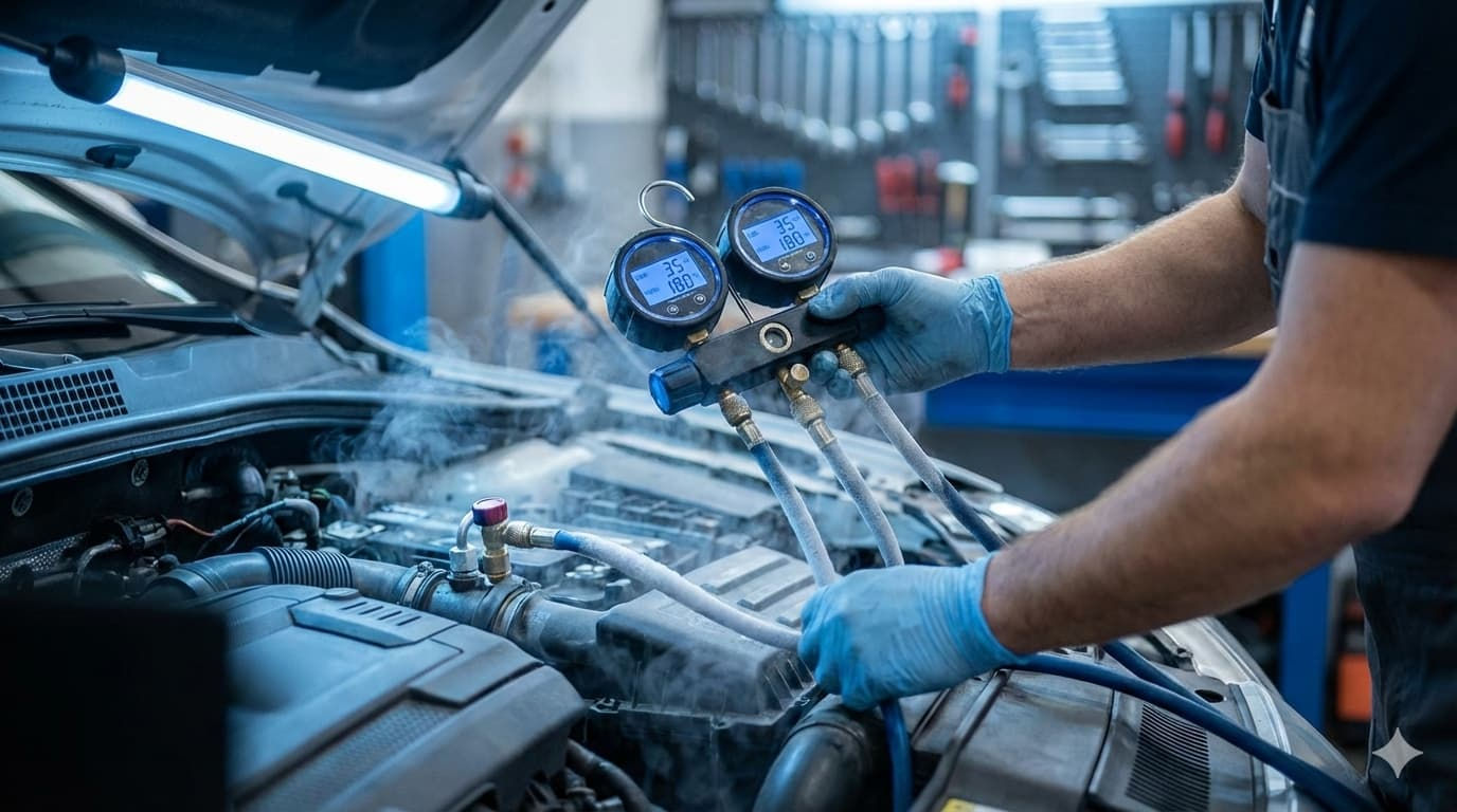 Eyüpsultan cihazla oto klima bakım teknik servis uygulaması