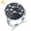 Thumbnail: 12 Constellation Natural Black Spinel Sterling Silver ring