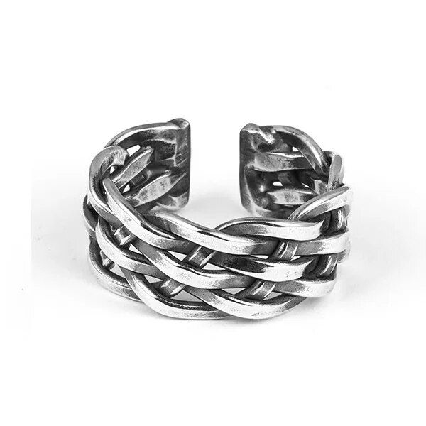 Thumbnail:  925 Silver Male Couple Braid Band
