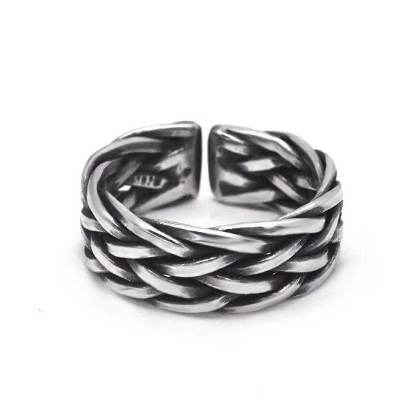 Thumbnail:  925 Silver Male Couple Braid Band