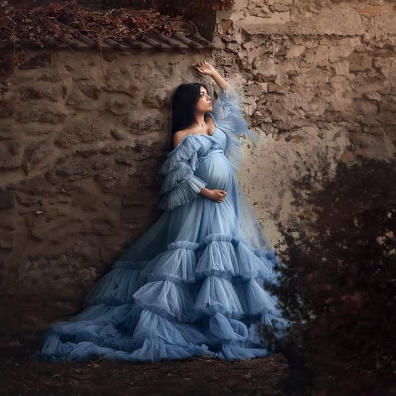 Thumbnail: Blue Boudoir Tulle Babydoll Frock