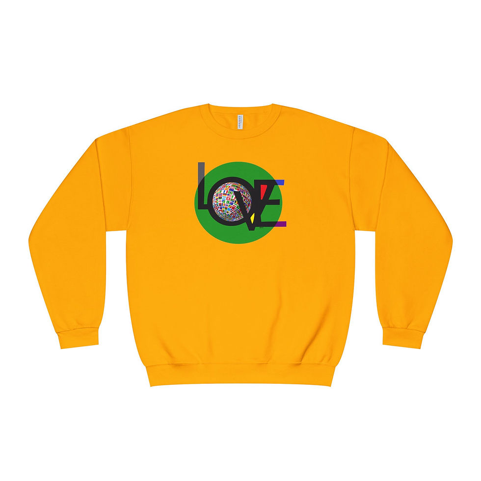 Thumbnail: Love Makes The World Go Around!  Unisex NuBlend® Crewneck Sweatshirt