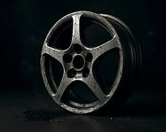 Alloy wheel refurbishment for faded paint and peeling clear coat