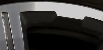 repaired curb rash on diamond cut