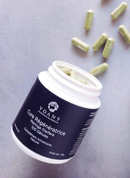 Gélules de Moringa - Cure régénératrice de 6 semaines / 100 capsules