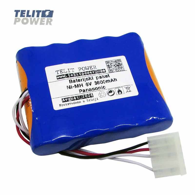 STROBOSKOP BATERIJA NIMH 6V 3800mAh EJ2309 - kontakt