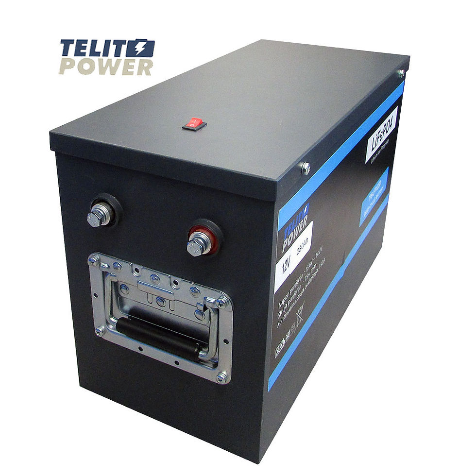 LiFePO4 akumulator 12V 280Ah - metalno kućište - leva strana
