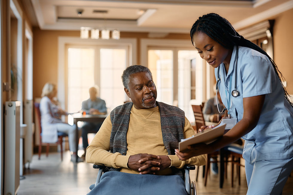 Woman and Nurse