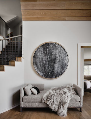 Custom Chaise Lounge crafted by Lousso Designs, located in Nantucket, MA