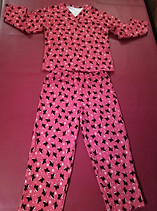 These pajama's are made out of Fleece, with V neck design.