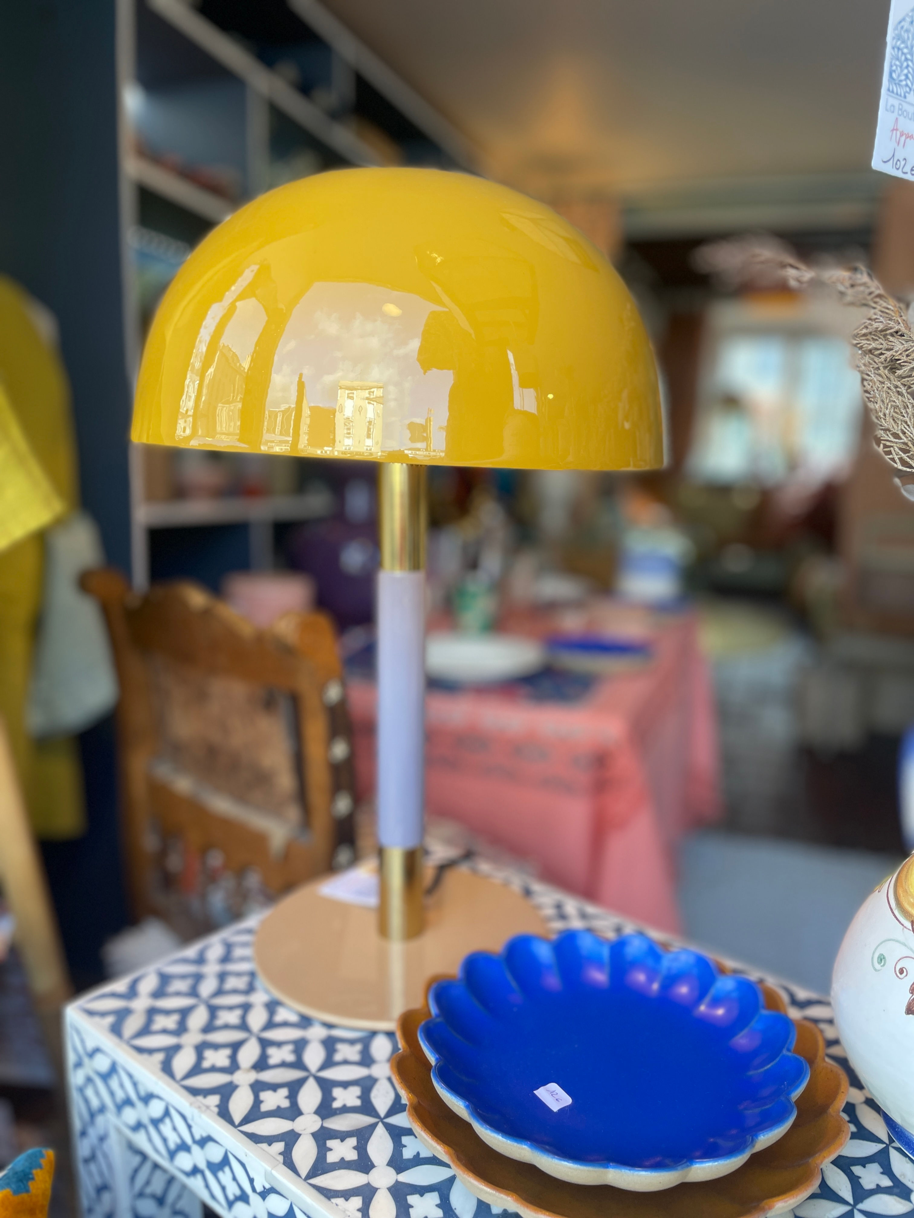Lampe Champignon Moutarde