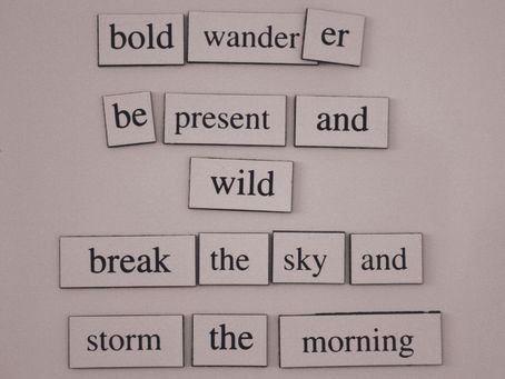 FRIDGE POETRY 