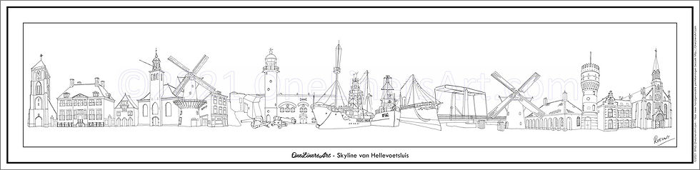 Thumbnail: Skyline van Hellevoetsluis