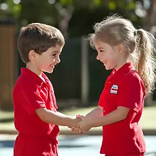 my.sc_Two_elementary_kids_wearing_red_uniforms_shaking_hands_an_a49a6364-0eb0-4ded-887a-03