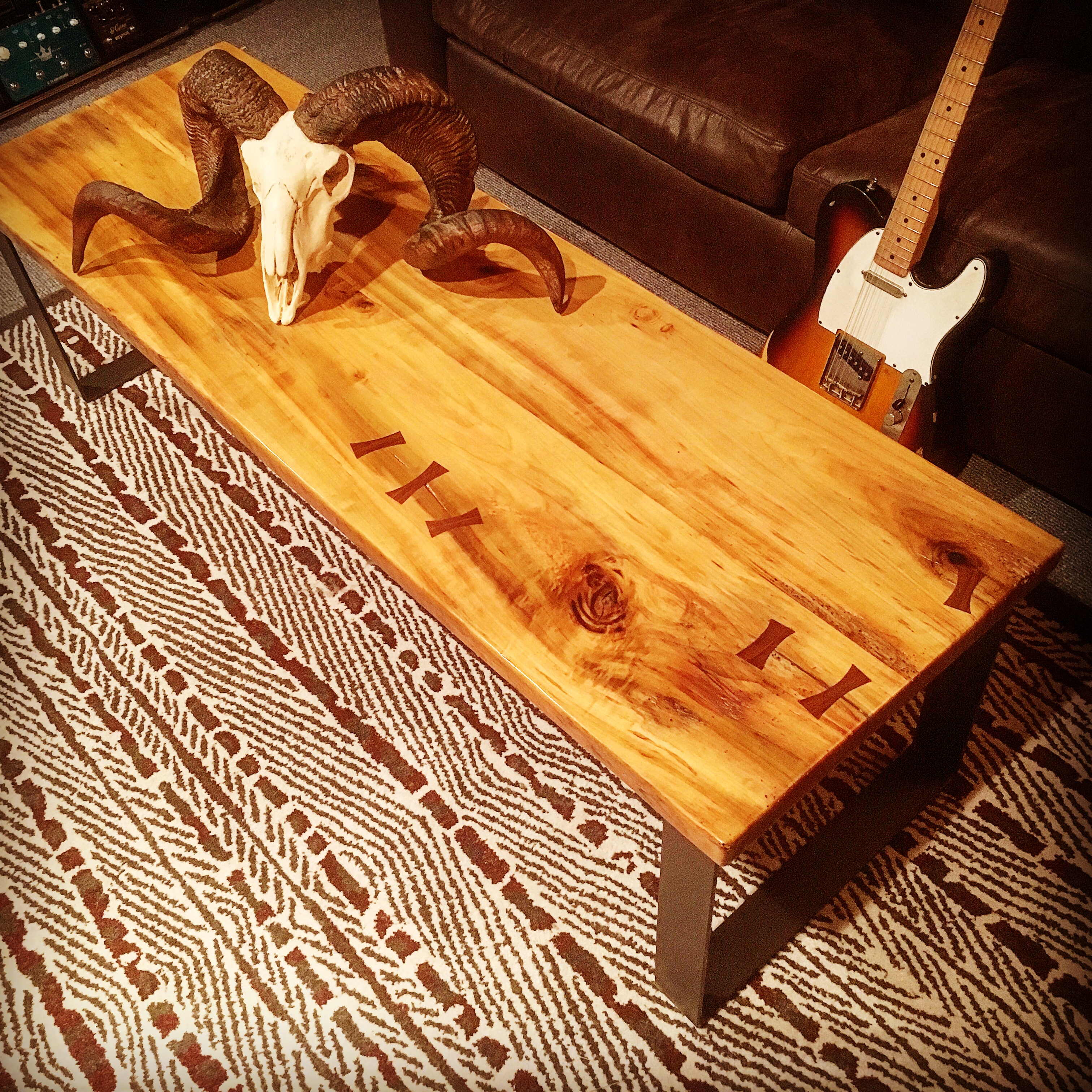 Poplar and Black Walnut Coffee Table