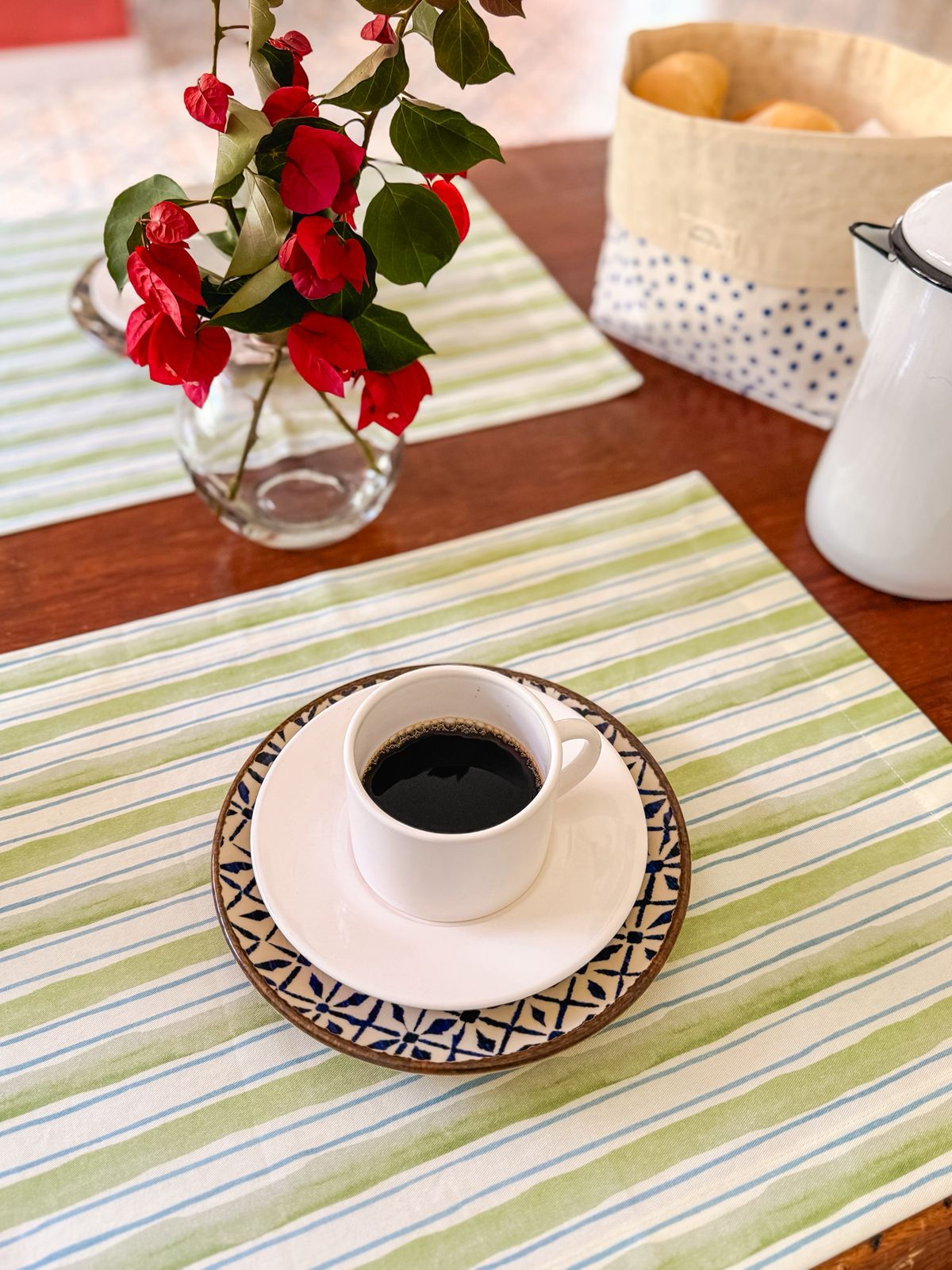 Kit 6 peças - Lugar americano Listras