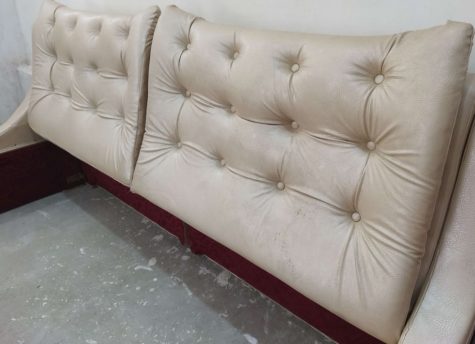 Thumbnail: White Leather Look Bed