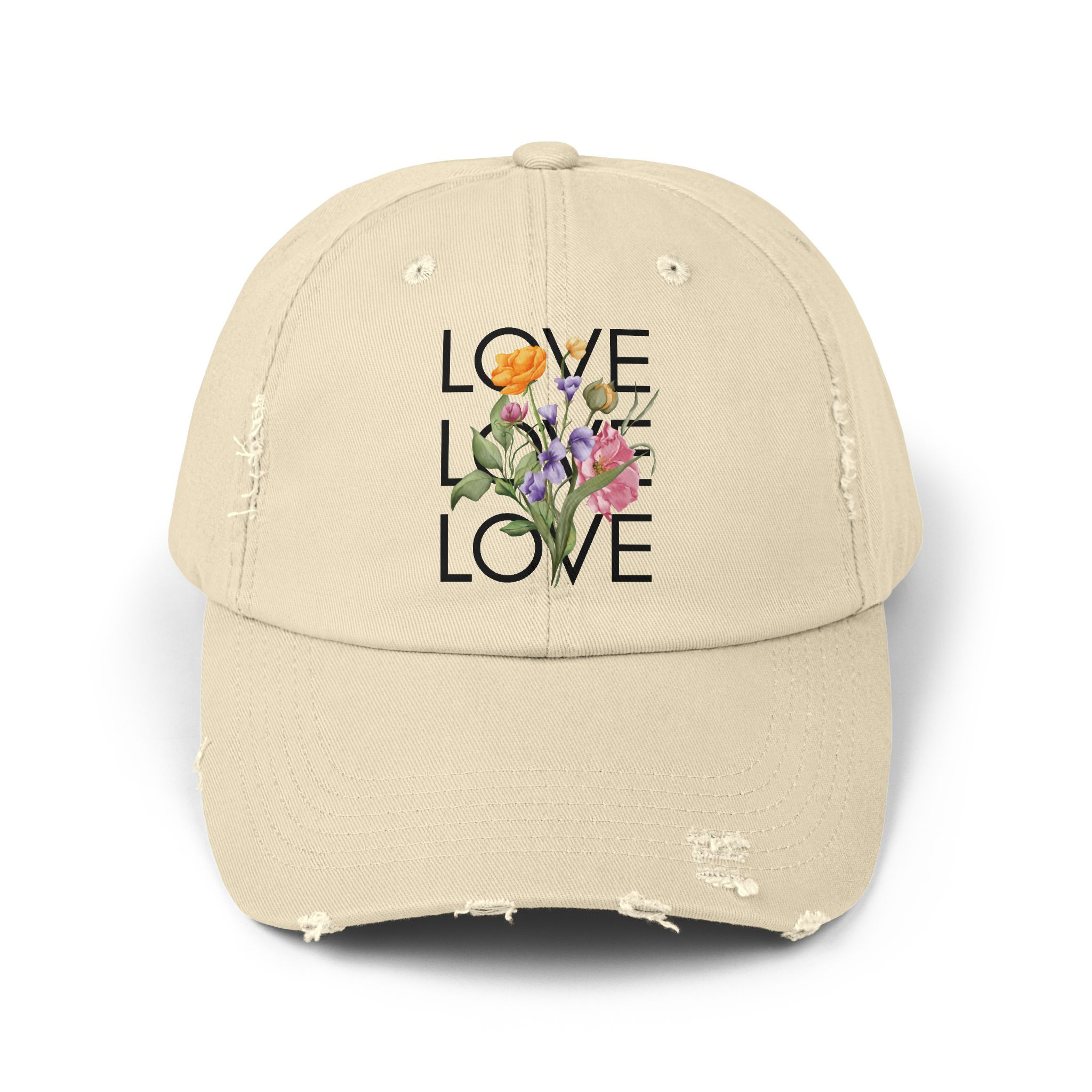 LOVE Floral Vintage Hat