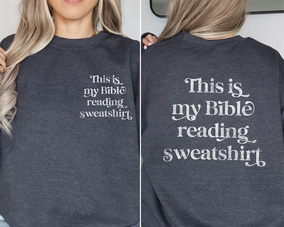 Thumbnail: Bible Reading Sweatshirt Crewneck
