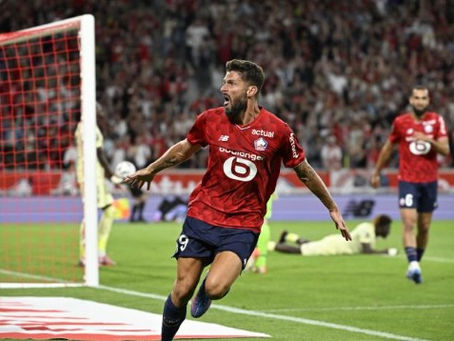 Giroud marca nos acréscimos, e Lille vence Monaco