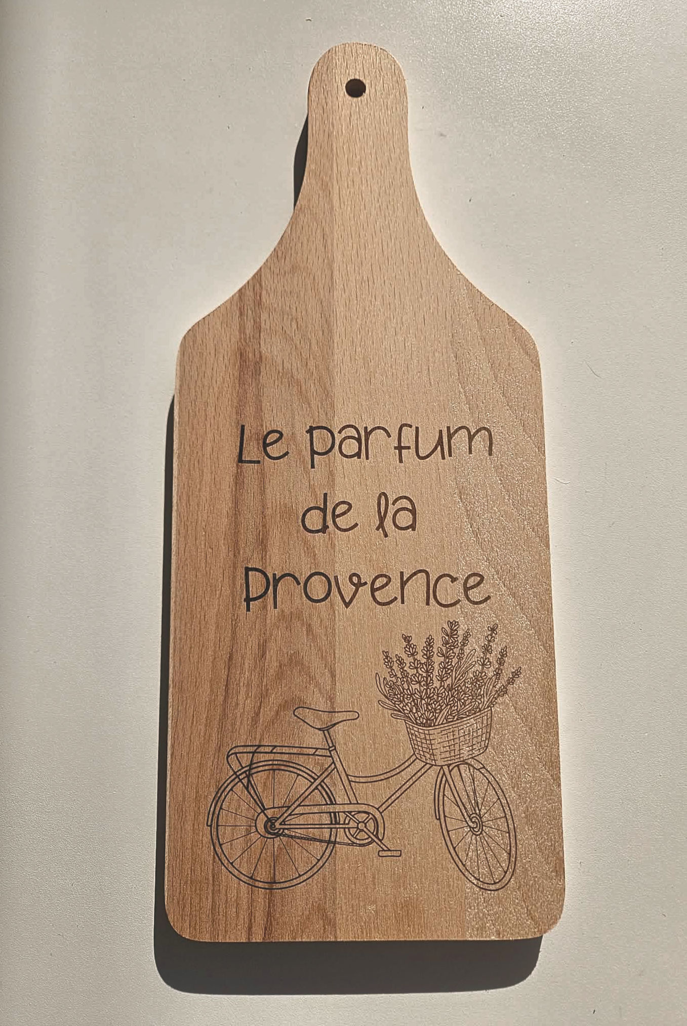 Planche à découper gravée "Parfum de la Provence""